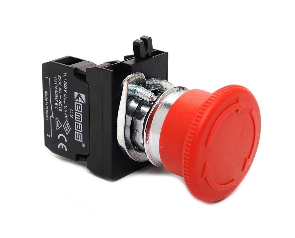SETA MET. IP65 40MM ROT. 1NC