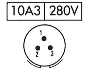 CONECTOR MACHO 3 PINES