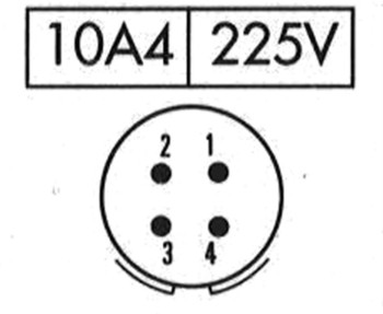 CONECTOR MACHO 4 PINES