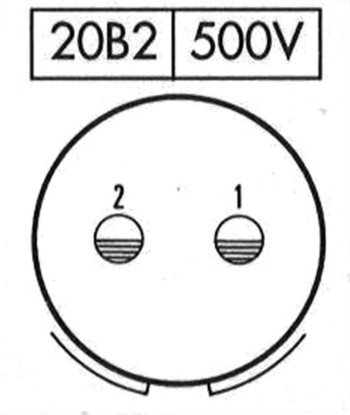 CONECTOR MACHO 2 PINES