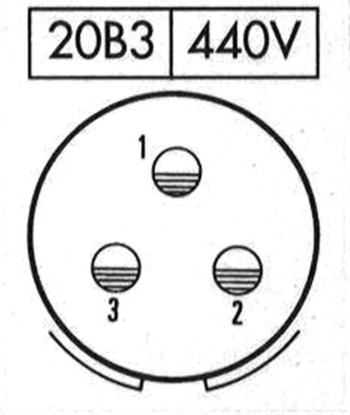 CONECTOR MACHO 3 PINES