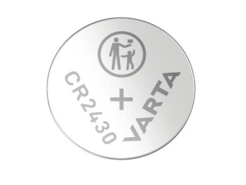 PILA DE LITIO 3V CR2430  24,5x3mm 270mAh 1uds. VARTA