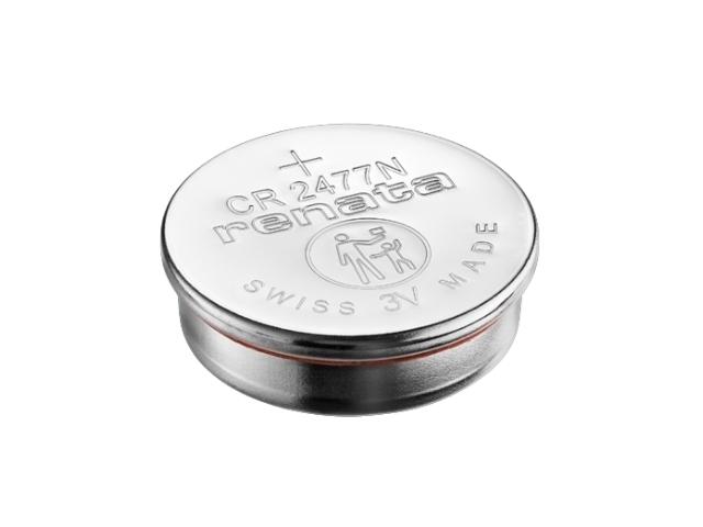 PILA DE LITIO 3V CR2477N  24,5x7,7mm 950mAh 1uds. RENATA