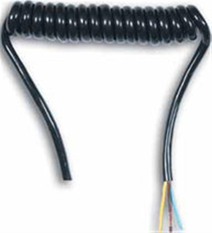 CONEXIÓN CABLE PELADO ESPIRAL  1 MTS  NEGRO    EXTENSIBLE