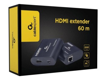 EXTENSOR HDMI POR CABLE RJ CABLEXPERT NEGRO HDMI
