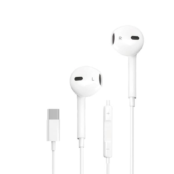 AURICULARES CON CABLE 1.2M TIPO C