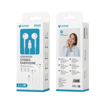 AURICULARES CON CABLE 1.2M TIPO C