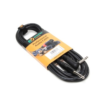 CABLE DE GUITARRA JACK 6.3MM ACODADO A JACK 6.3MM 5M