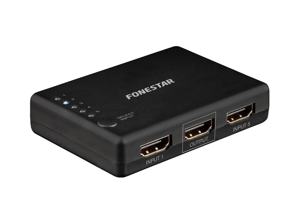 FONESTAR SELECTOR HDMI UHD 4K 5X1