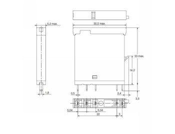 OMRON RELE 24VDC 6A