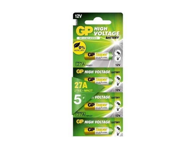 PILA ALCALINA 12V MN27  7.7mm 28.0mm 27Ah 1uds. GP