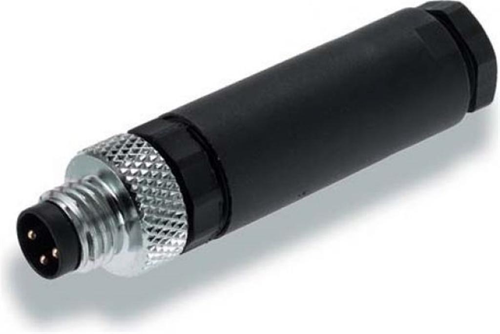 CONECTOR M8 3P RECTO MACHO (HTP)
