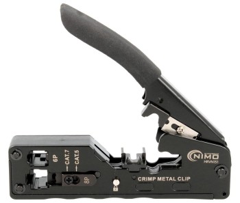 CRIMPADORA DE CONECTORES MODULARES RJ11/12 Y RJ45 CAT.7/6/5