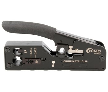 CRIMPADORA DE CONECTORES MODULARES RJ11/12 Y RJ45 CAT.7/6/5
