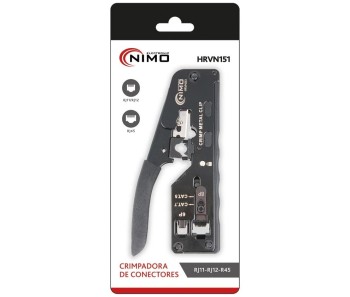 CRIMPADORA DE CONECTORES MODULARES RJ11/12 Y RJ45 CAT.7/6/5