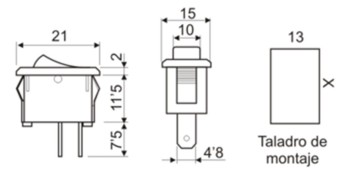 INTERRUPTOR UNIPOLAR ON-OFF