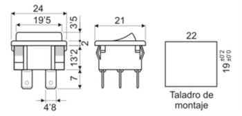 INTERRUPTOR BIPOLAR ON-OFF