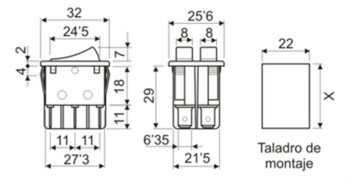 INTERRUPTOR UNIPOLAR ON-OFF