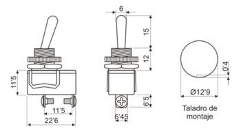 INTERRUPTOR UNIPOLAR ON-OFF
