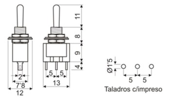 INTERRUPTOR UNIPOLAR ON-OFF-ON