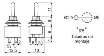 INTERRUPTOR BIPOLAR ON-OFF-ON