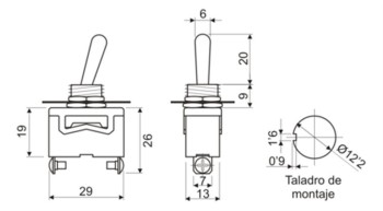 INTERRUPTOR UNIPOLAR ON-OFF
