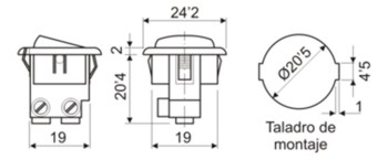 INTERRUPTOR UNIPOLAR ON-OFF