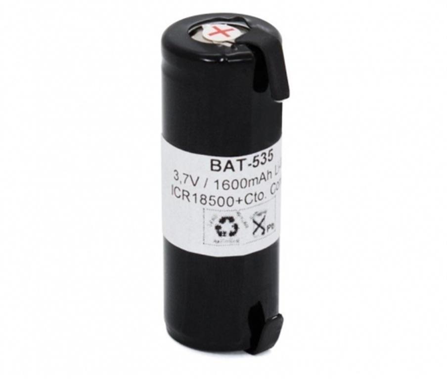 BATERIA Li-Ion 3,7V 1600mAh 18500 DIAMETRO 18,0x52,5mm CON TERMINALES