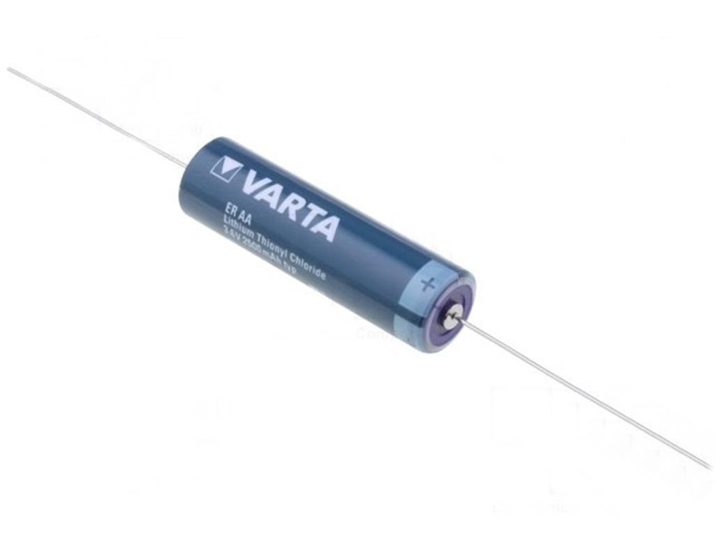 BATERIA LITIO 3,6V 2500mAh AA DIAMETRO 14X48mm CON TERMINALES