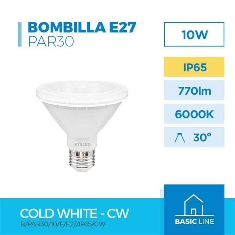 SYSLED BOMBILLA LED PAR10 10W 6000K