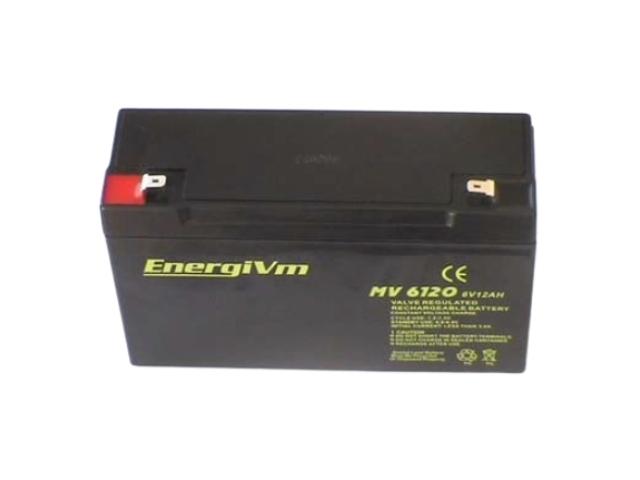 BATERIA PLOMO-GEL 6V 12Ah MEDIDA 151 x 50 x 100 mm FASTON 4,8 mm EnergyVim