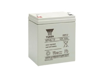 BATERIA PLOMO CALCIO 12V 5Ah MEDIDA 90 x 70 x 106 mm FASTON 6,3 mm YUASA
