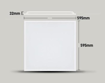 PANEL LED BACKLIT  24W CCT EMPOTRAR  90º IP44 IK03 ARON LIGHT 60X60 cm 220V-240V BLANCO