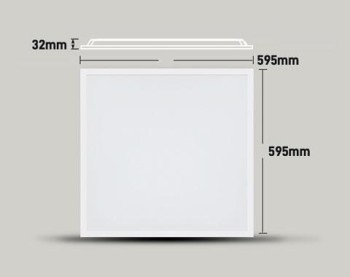PANEL LED BACKLIT  40W 6000K EMPOTRAR  120º IP44 IK03 ARON LIGHT 60X60 cm 220V-240V BLANCO