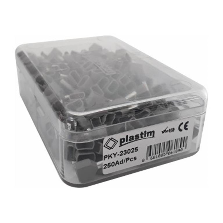 PLASTIM PUNTERA HUECA DOBLE GRIS 2.5MM