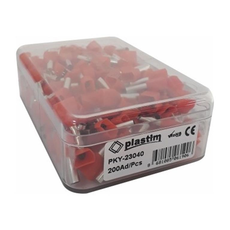 PLASTIM PUNTERA HUECA DOBLE NARANJA 4MM