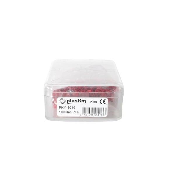 PLASTIM PUNTERA HUECA ROJA 1MM