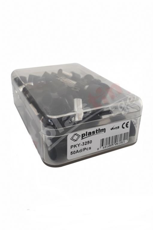 PLASTIM PUNTERA HUECA NEGRA 25MM