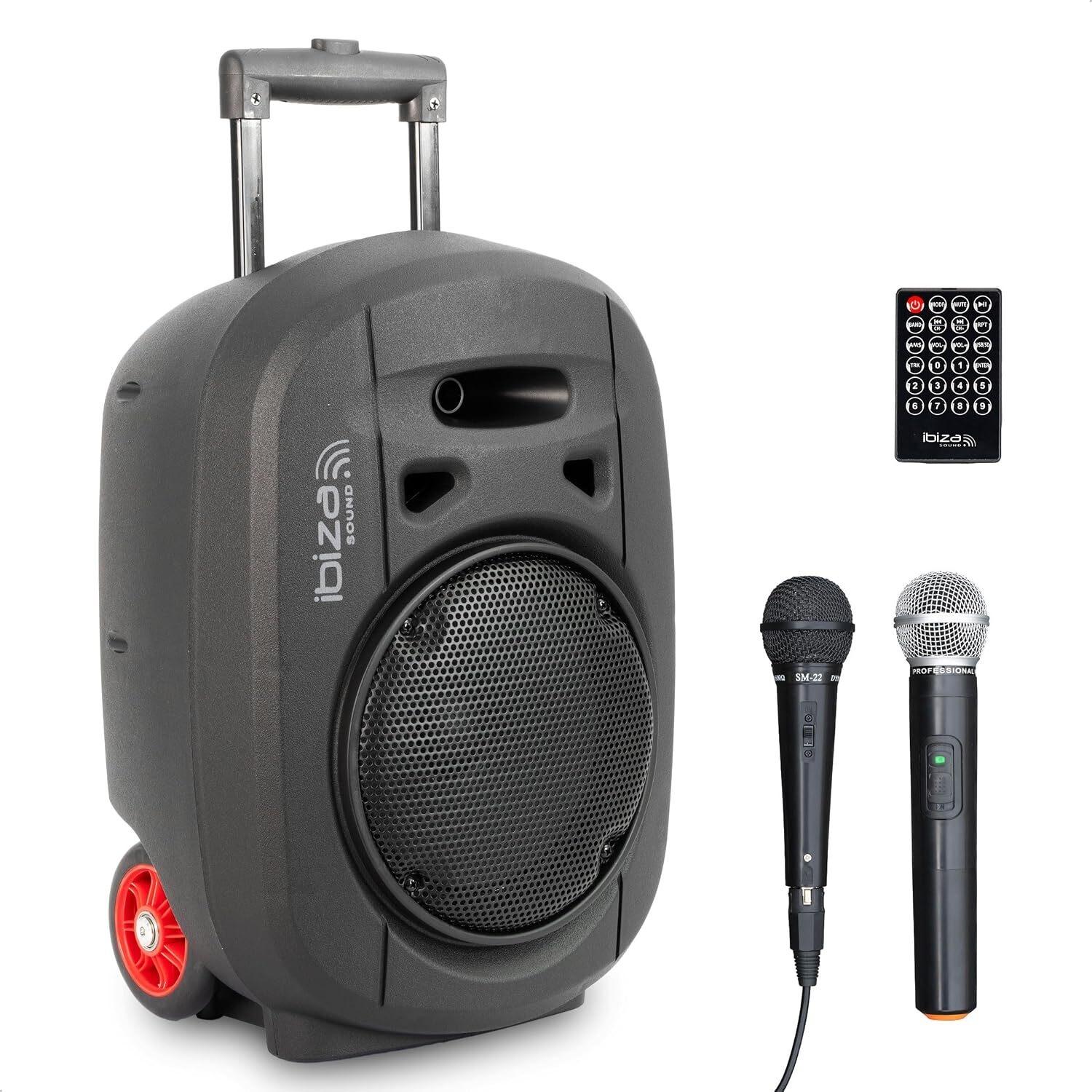 IBIZA SOUND  ALTAVOZ ACTIVO BLUETOOTH CON TROLLEY PORT8UHF-MKII-TWS