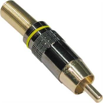 CONECTOR RCA MACHO AMARILLO