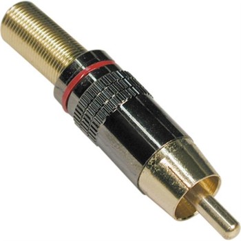 CONECTOR RCA MACHO ROJO