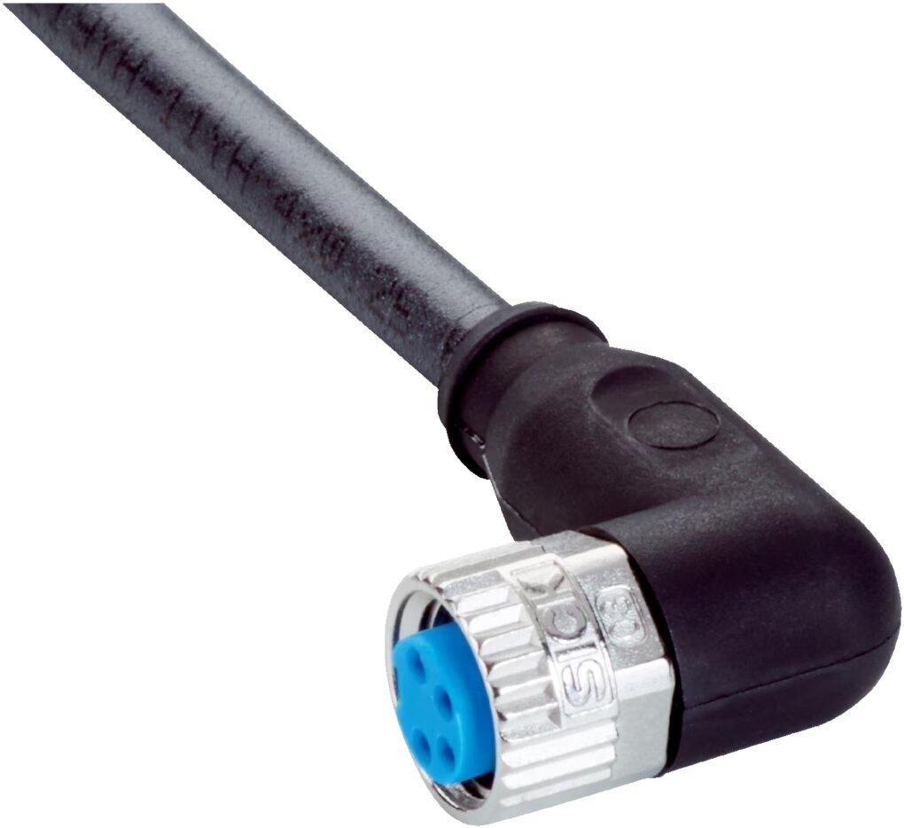 CONEXION 10M C/CONECTOR M8 4P HEMBRA  ACODADO (SICK) PUR