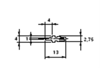 TERMINAL MACHO CIRCUITO IMPRESO