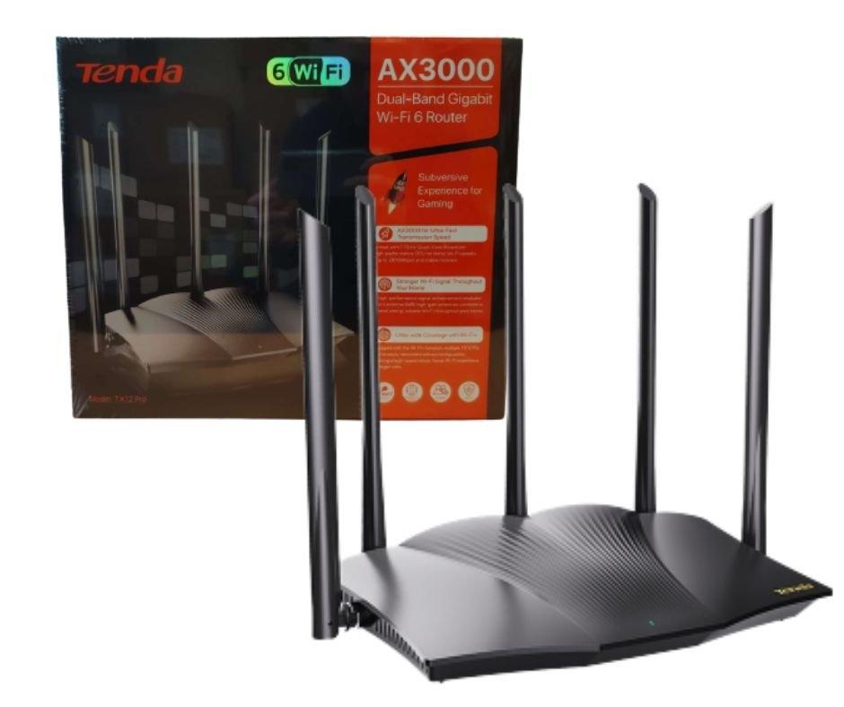 TENDA ROUTER WIFI 4 PUERTOS TX12 PRO