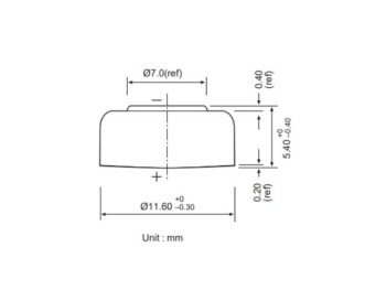 PILA ALCALINA 1,5V LR44  11,6x5,4mm 140mAh 1uds. VARTA