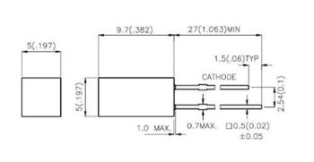 LED VERDE L1553GDT 5MM