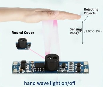 SENSOR DE BARRIDO MANUAL ON-OFF PARA TIRAS LED 12 24VDC