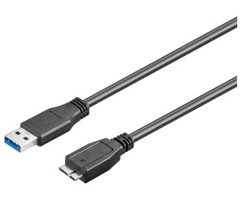 Conexión USB-A 3.0 macho-macho micro USB-B 3.0